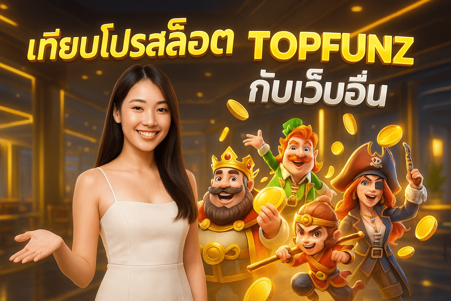 เทียบโปรสล็อต TOPFUNZ กับเว็บอื่น