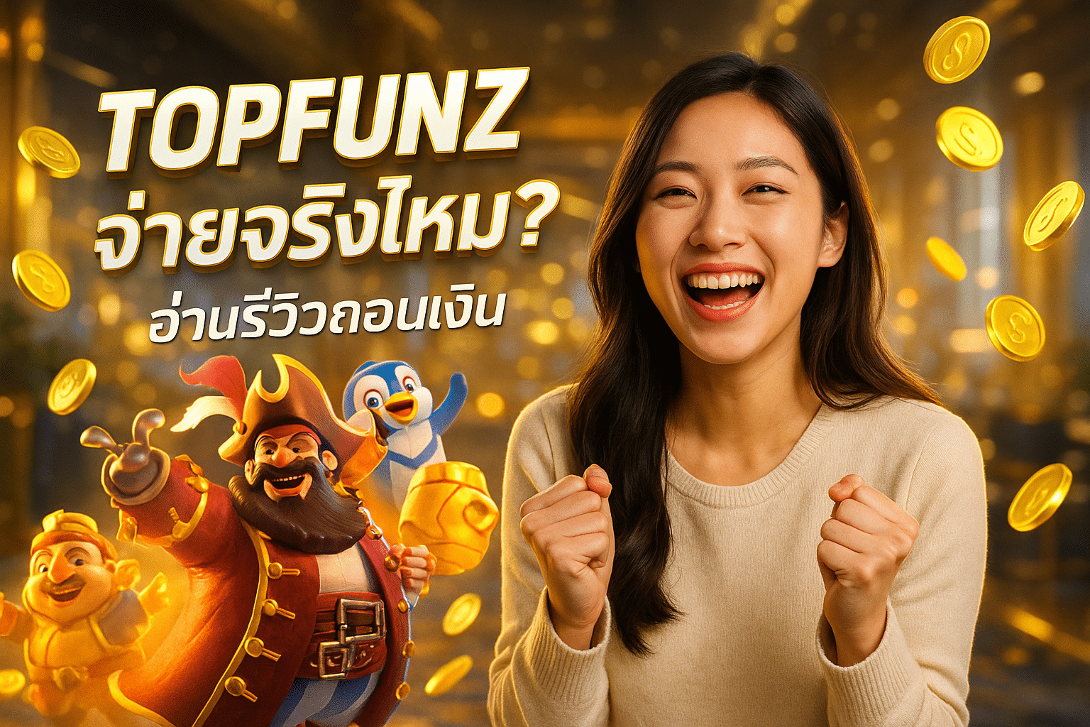 TOPFUNZ จ่ายจริงไหม? อ่านรีวิวถอนเงิน
