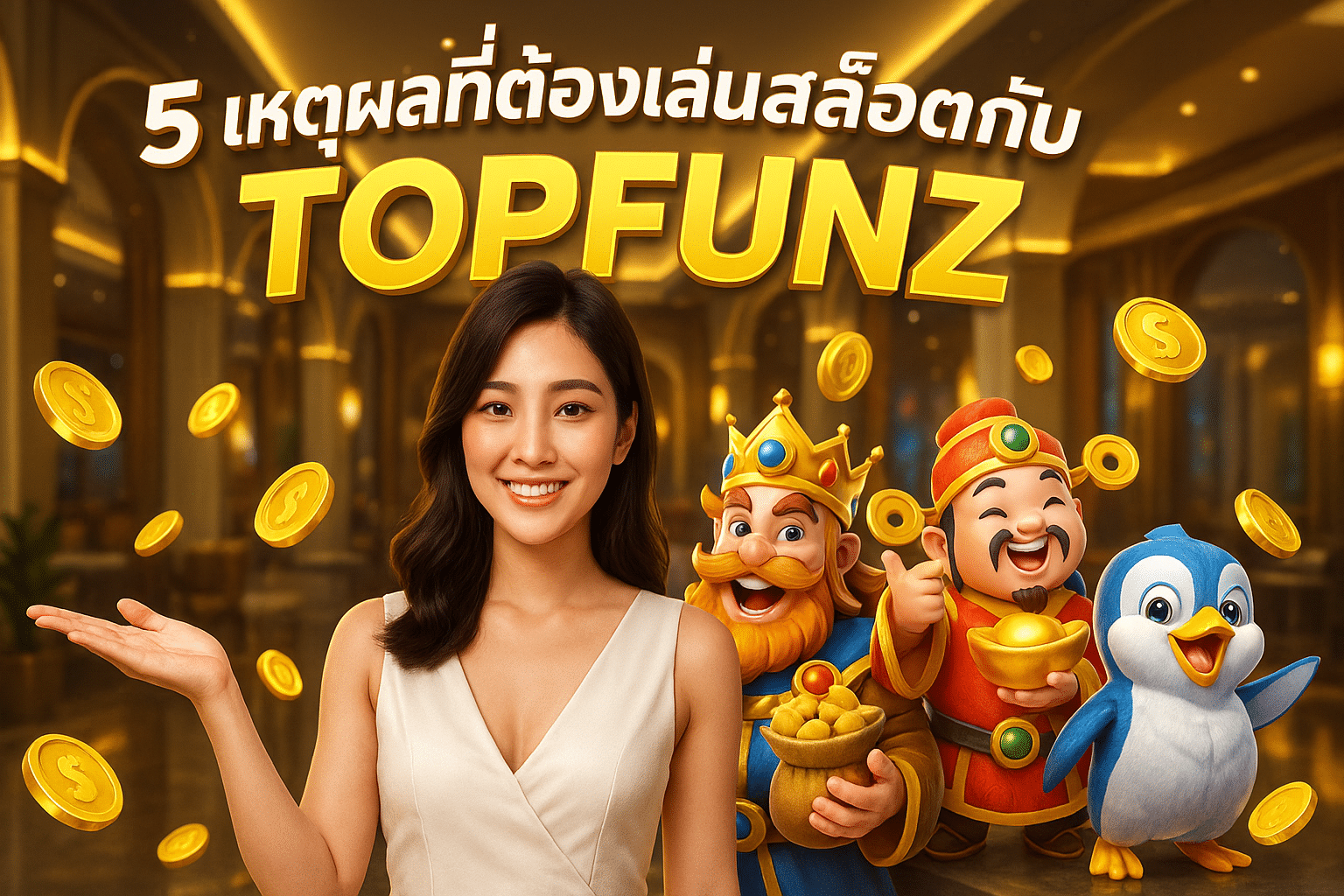 5 เหตุผลที่ต้องเล่นสล็อตกับ TOPFUNZ