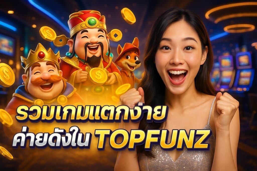รวมเกมแตกง่ายค่ายดังใน TOPFUNZ